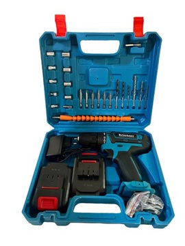 Аккумуляторная дрель, отвертка, 48 В, набор инструментов, чемодан Кришнера.