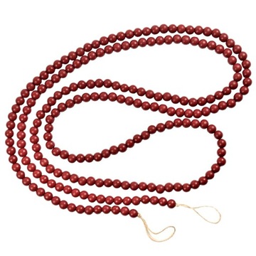 Xmas Tree Ornament Wood Bead String Xmas Garland