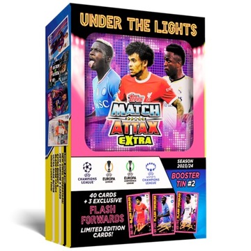 Match Attax Extra Puszka Mini 2024 Flash Forwards Karty piłkarskie Topps