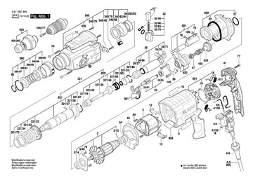 Выключатель Bosch для дрели 1600A02E6N GBH 2-28