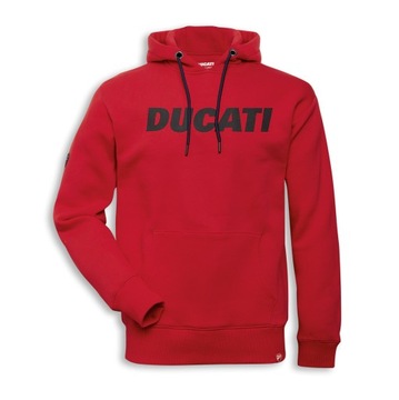 DUCATI Bluza Z Kapturem Męska Logo Red - XXXL