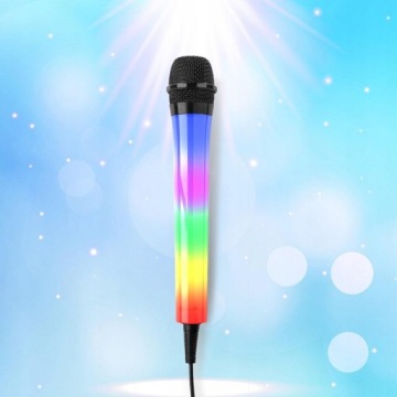 Микрофон КАРАОКЕ со светодиодным эффектом RGB для детей