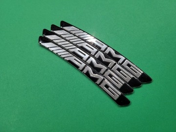 Наклейки на диски Mercedes AMG, черные
