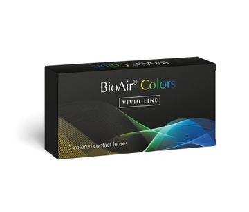 BioAir Colors 2 szt. KOLOROWE soczewki ZERÓWKI