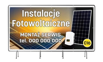 РЕКЛАМНЫЙ БАННЕР, БЕНТРАТ, ФОТОВАЛЬТАИКА 2х1м