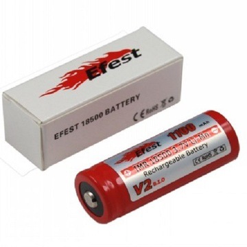 Efest IMR 18500 V2 -1100mAh 3,7V podniesiony plus