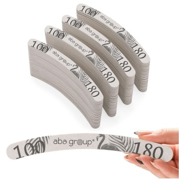 Пилочка для ногтей 100/180 Banana Standard Foil Aba Group 100 шт.
