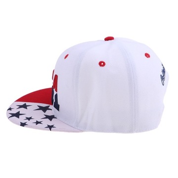 ch-Unisex Adjustable Cotton Baseball Cap Hip White