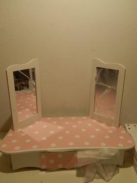 Туалетный столик Teamson со стулом Pink White Dots 63 x 100 x 29 см