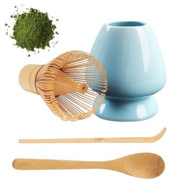 ZESTAW DO HERBATY MATCHA BAMBUSOWE NARZĘDZIE DO MATCHY CERAMICZNYM TRWAŁE
