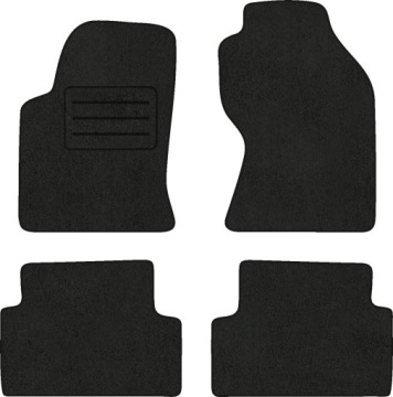 Velurové koberce Lux pro Ford Focus MK1 (1998-2004) Komplet Černé