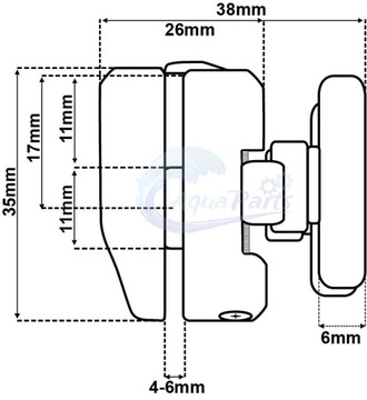 РОЛИК ВЕРХНИЙ 23мм ЧЕРНЫЙ для кабины ROL-03-B