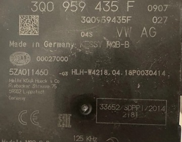 1Q0959435F VOLKSWAGEN PASSAT B8 2016 MODUL