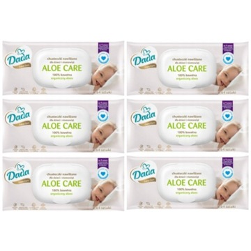 Chusteczki nawilżane Dada Aloe Care 6x64 szt.