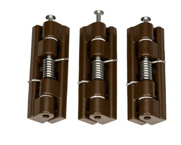 ZAWIASY ALUMINIOWE UNIWERSALNE ORZECH RAL 3 szt.