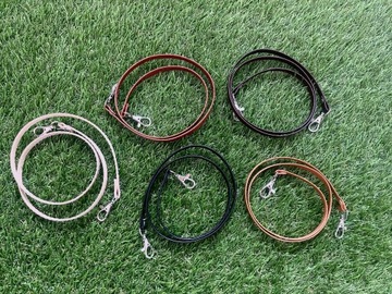 Кожаные поводья - конюшня - разные цвета.