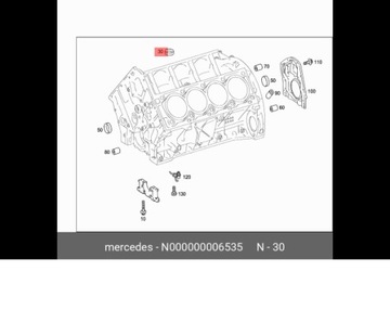 TĚSNĚNÍ N000000006535 BLOK MERCEDES