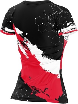 Koszulka Damska KIBICA Sportowa T-Shirt POLSKA XL