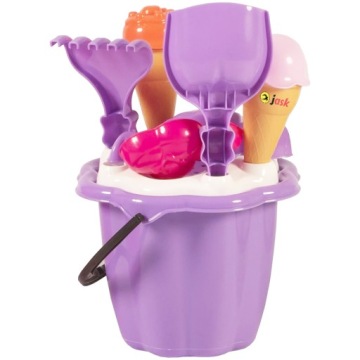 НАБОР ВЕДРО ДЛЯ ПЕСКА С ФОРМАМИ И ЛОПАТОЙ-СИТО