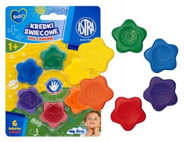 ASTRA BABY PIERWSZE KREDKI MALUCHA gwiazdki +1
