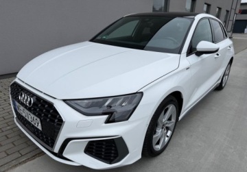 Audi A3 8Y 2022 Audi A3 Sportback salon PL FV VAT 23 S Line panorama 1.5 Hybryda