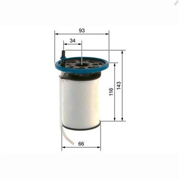 BOSCH F 026 402 212 FILTR PALIVA