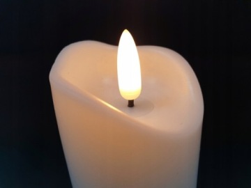 СВЕЧА С ЭФФЕКТОМ ПЛАМЕНИ СВЕЧА ЗАПРАВКА АККУМУЛЯТОРНАЯ СВЕТОДИОДНАЯ СВЕЧА 15 СМ БЕЛЫЙ