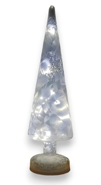 Choinka Led szklana efekt mrozu 37 cm Dekor