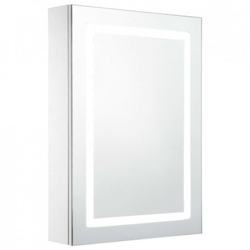 SZAFKA ŁAZIENKOWA Z LUSTREM WISZĄCA BIAŁA LED 70cm