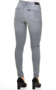 LEE spodnie SKINNY regular grey SCARLETT W33 L33