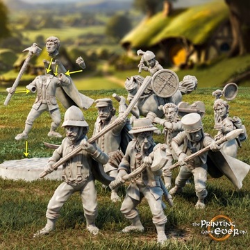 Modular Halfling Militia x8 The Printing Goes Ever