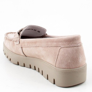 Лоферы FILIPPO DP3334/24 БЕЖЕВЫЕ на платформе SOFT - 77542/38