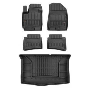 3D gumová sada koberců a rohožek Hyundai i20 II 2014-2020 Hatchback, spodní část