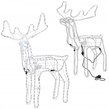 СВЕТОДИОДНЫЕ СВЕТЯЩИЕСЯ РОЖДЕСТВЕНСКИЕ ОРНАМЕНТЫ ЛАМПЫ «ОЛЕНЬ» ХОЛОДНЫЙ БЕЛЫЙ