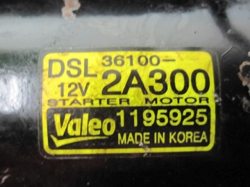 KIA PRO CEED 1.6 CRDI D4FB 10R 115KM STARTÉR 36100-2A300 1195925