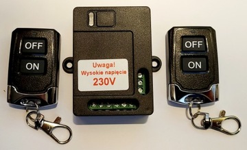 Sterownik 2 piloty 2 kanały 2x10A zasilanie 230V zdalne sterowanie MT-C212