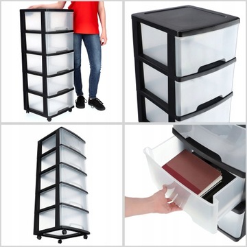 Полка для ванной Curver черная 37 x 39 x 100 см