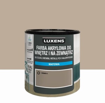 Emalia akrylowa 0.5 l Trench 5 Matowa Luxens