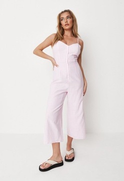 Missguided zrv ramiączka PASKI CASUAL KOMBINEZON różowy XL XXJ