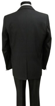 МУЖСКОЙ КОСТЮМ В РЕБРУСКУ, черный, зауженный, талия 188/46/82.