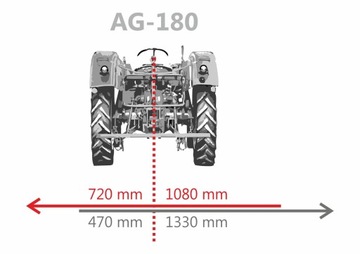 Передне-задняя цеповая косилка с гидравлическим переключением Jansen AG-180 Mulczer