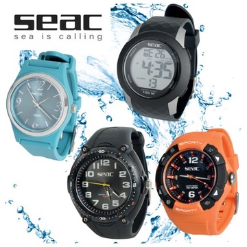 Водонепроницаемые часы для дайвинга SEAC Sporty до 100 м, темно-синие