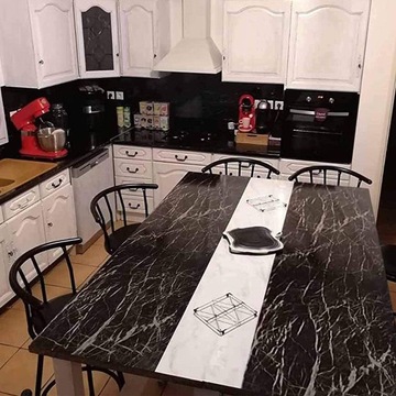 TAPETA SAMOPRZYLEPNA CZARNY MARMUR PCV 60*1000CM
