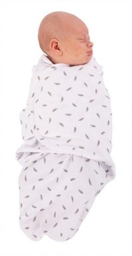 Otulacz dla niemowląt Grey Feathers small do 4m-cy