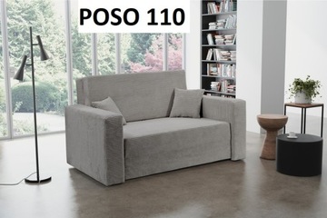 sofa amerykanka 2 osobowa kanapa sztruks na sprężynach z funkcją spania