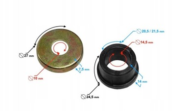 ВТУЛКА ПЕРЕДНЕЙ ВЕРХНЕЙ РЫЧАГА ATV QUAD 110 125