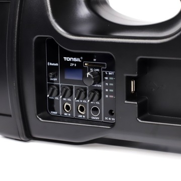 Портативная мобильная беспроводная колонка TONSIL ZP 9 + ручной микрофон