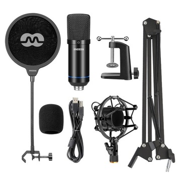 MIKROFON USB Pojemnościowy MOZOS MKIT-700PRO v2 ZESTAW dla YouTubera GRACZA
