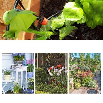 Капельный полив на расстоянии 20 м с автоматической системой и регулируемыми форсунками