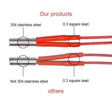 керамический нагреватель для 3D принтера, 12В, 40Вт, 1,5 м